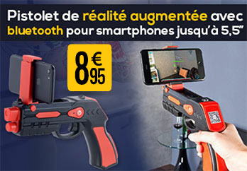 Pistolet de réalité augmentée avec bluetooth pour smartphones jusqu'à 5,5"- PX2337